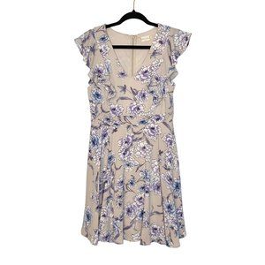 Altard State Dress Fit and Flare Flutter Sleeve Size M